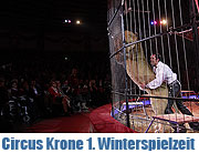 Circus Krone - die 1. Winterspielzeit 2015 beginnt mit einer Premiere am 25.12.2014 „Giganten der Manage“ ist das Motto. Vorverkaufsstart 13.12.2014 für Weihnachten und die anschließenden Feiertage bis incl. 06.01.2015 (©Foto: Martin Schmitz)